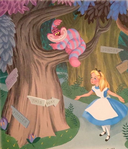 Рисунок к сказке Алиса в стране чудес