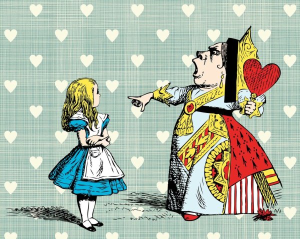 Алиса в стране чудес Червонная Королева и Алиса