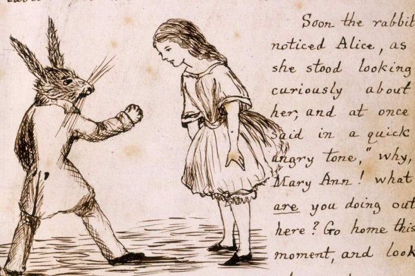 Алиса в стране чудес иллюстрации Льюиса Кэрролла рукопись