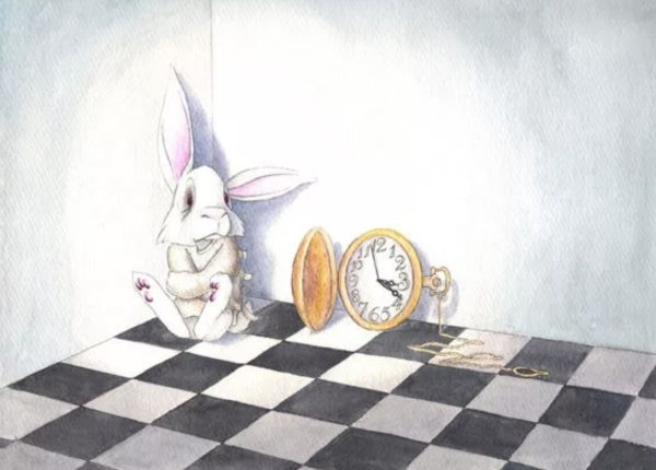Алиса в Зазеркалье белый кролик
