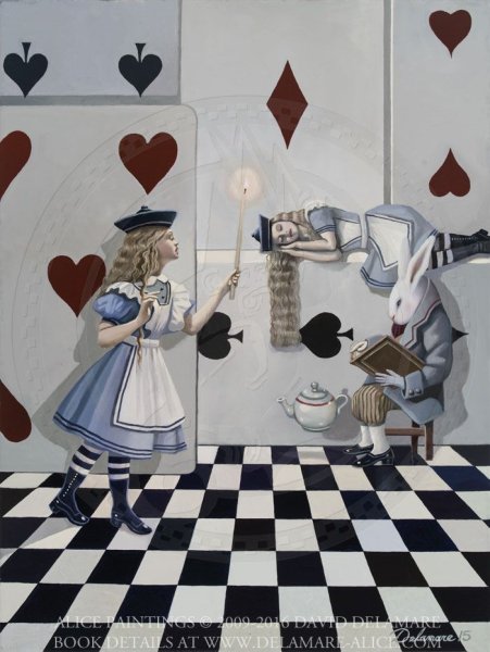 Алиса в стране чудес шахматы рисунок