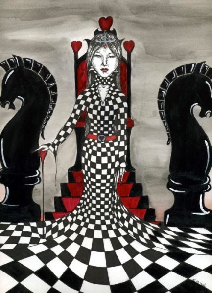 Королевы шахмат Алиса в Зазеркалье