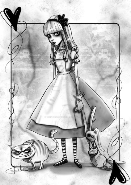 Иллюстрация на тему Алиса в стране чудес
