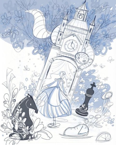 Алиса в Зазеркалье иллюстрации