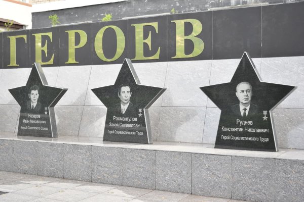 Аллея героев советского Союза в Новосибирске