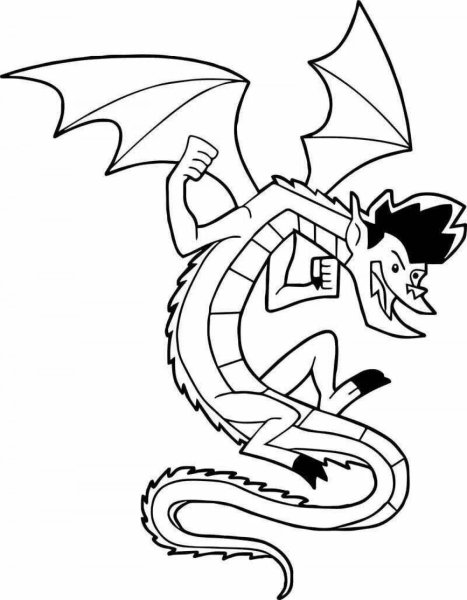 Американский дракон Джейк Лонг раскраска