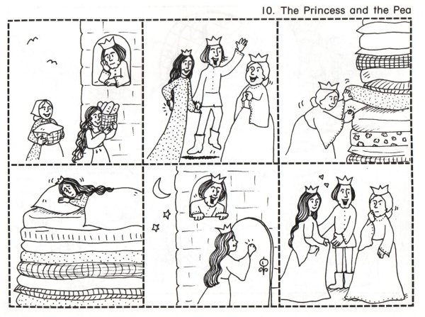 Андерсен принцесса на горошине картинки к сказке