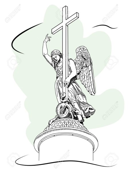 Александрийская колонна фигура ангела