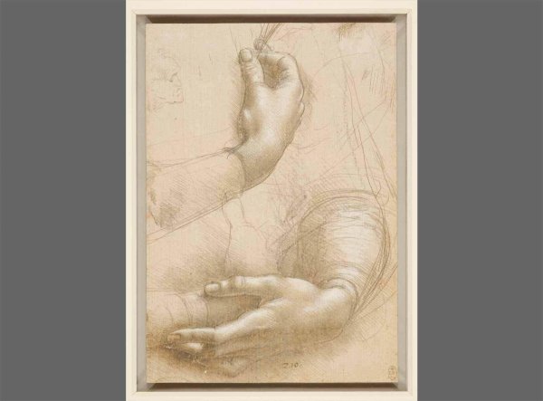 Леонардо Давинчи картина с руками