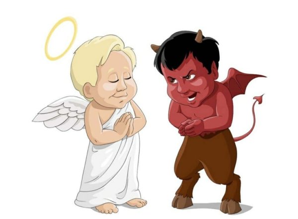 Дьявол и ангел на плечах