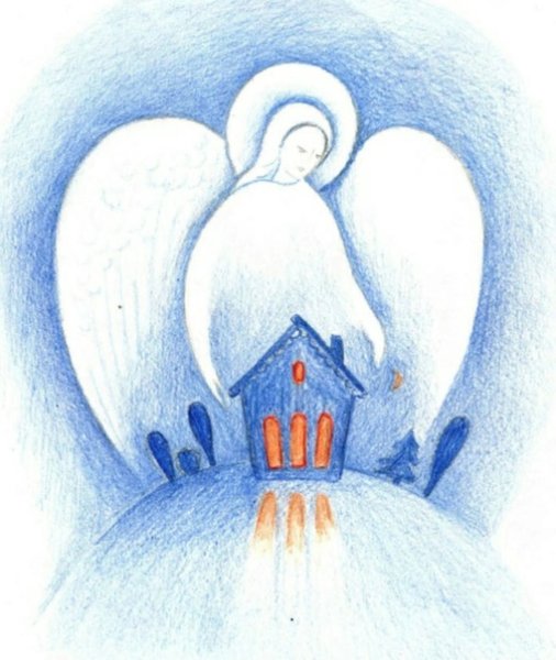 Рисунок на тему ангел