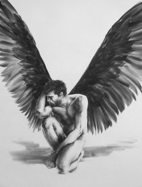Рисунки ангел мужчина