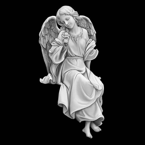 Гравировка ангела на памятник