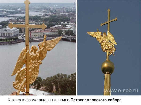 Петропавловская крепость ангел на шпиле
