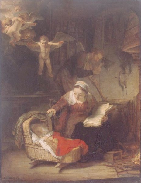 Рембрандт картины ангелы