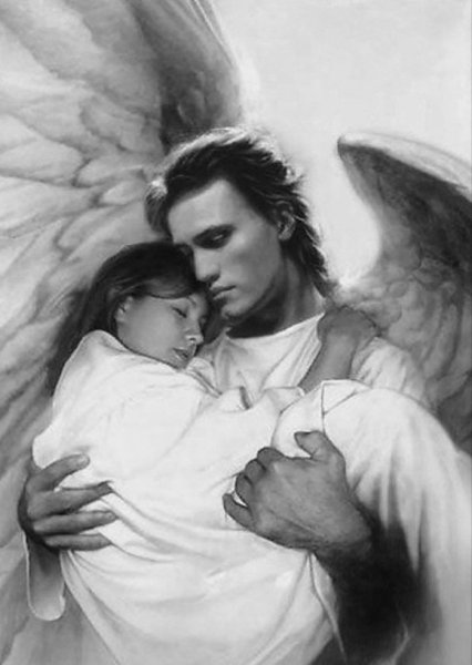 Ангел оберегает человека