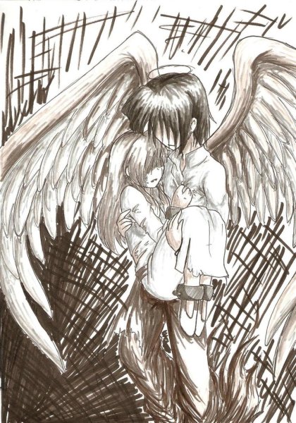 Ангел и человек аниме