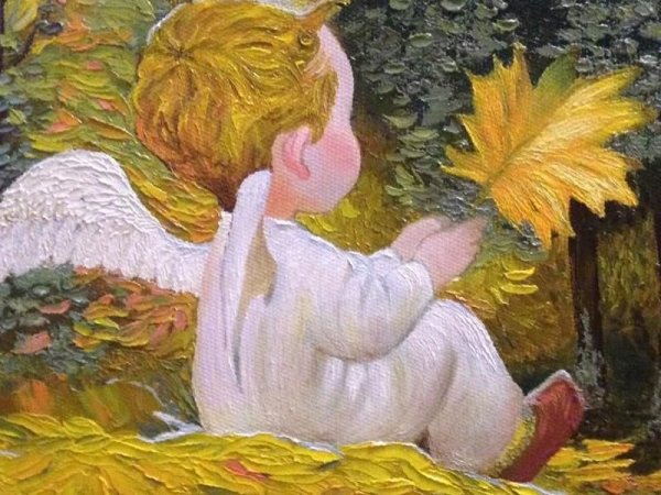 Картины художник Виктор Низовцев осенний ангел