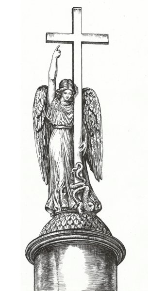 Александровская колонна в Санкт-Петербурге ангел эскиз