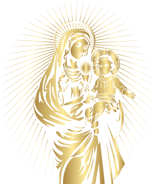 Икона Дева Мария Иисус и ангел