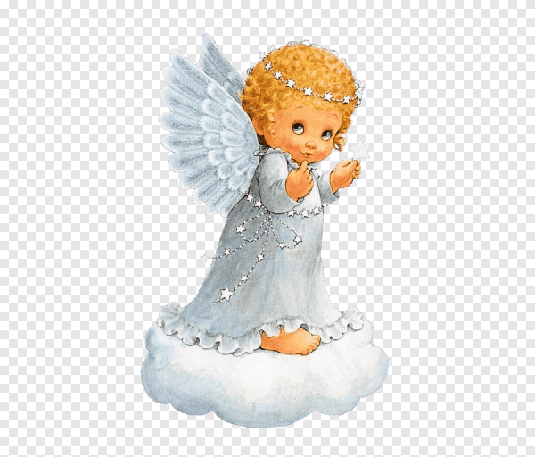 Ангел на белом фоне