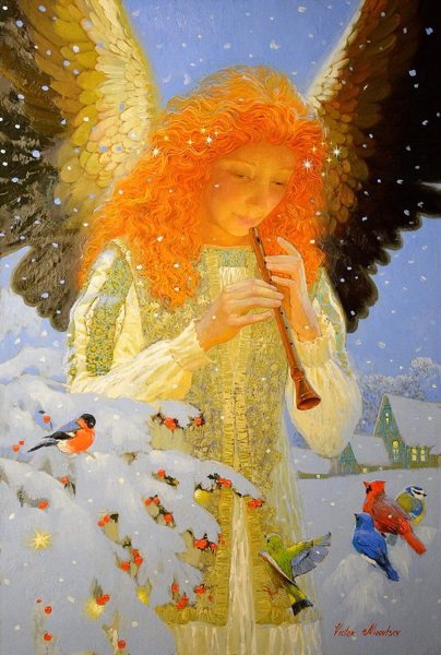 Виктор Низовцев картины ангелы