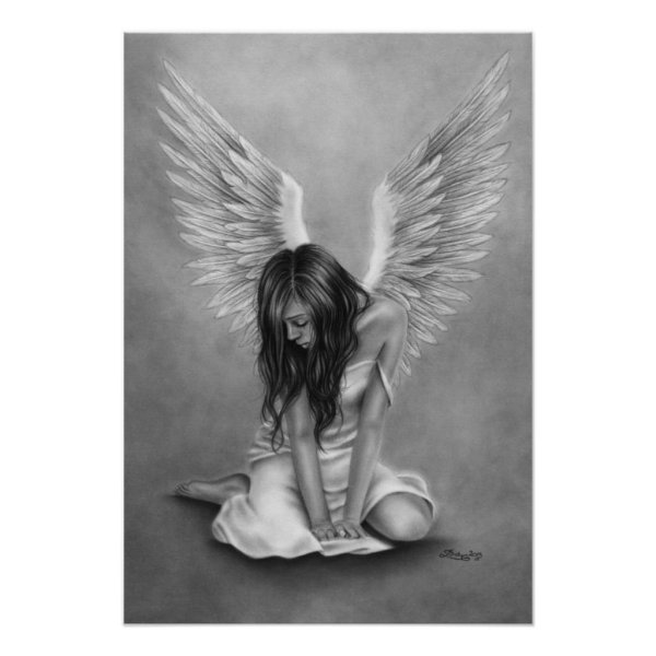 Картина девушка с крыльями