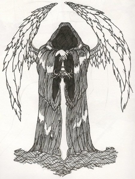 Ангел смерти карандашом