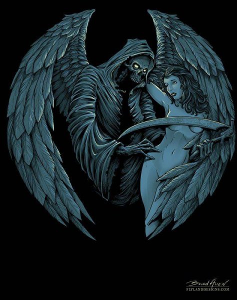 Рисунки ангел смерти