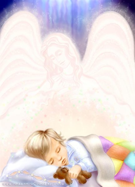 Ангелы над младенцем