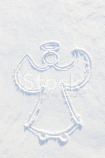 Снежный ангел рисунок