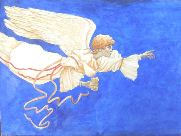 Летящий ангел картина