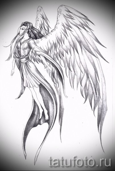 Крылья ангела рисунок