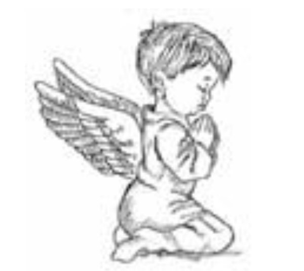 Картина карандашом ангел