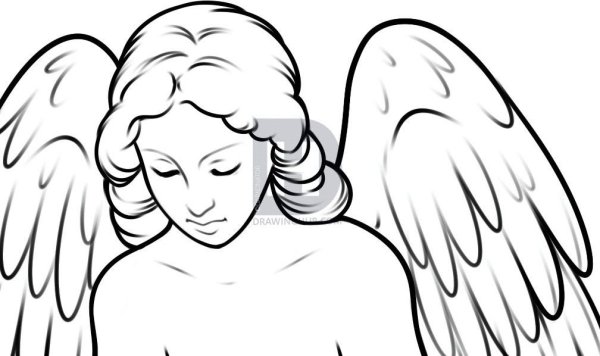 Срисовать ангела