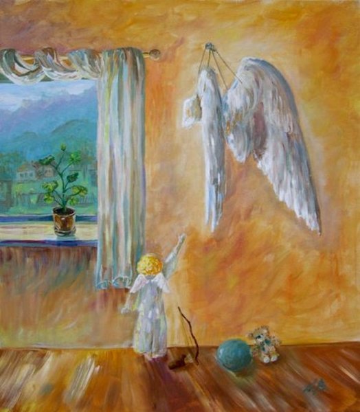 Ангелочек живопись