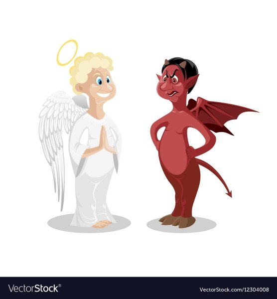 Ангел и демон на плече