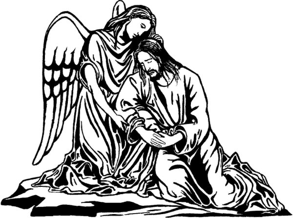 Иисус в Гефсиманском саду и ангел