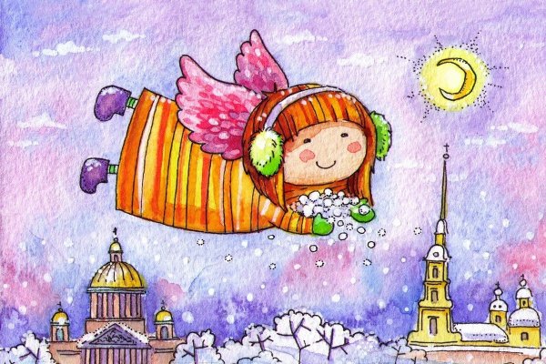 Рождество в Петербурге рисунки