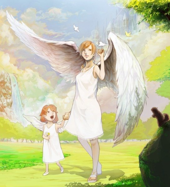 Ангел хранитель девушка