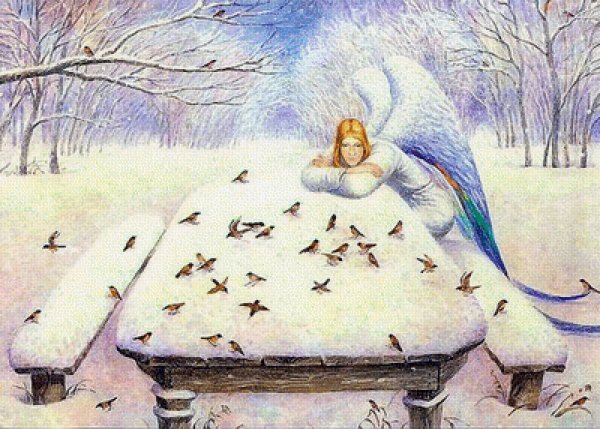 Владимир Румянцев ангел зимой