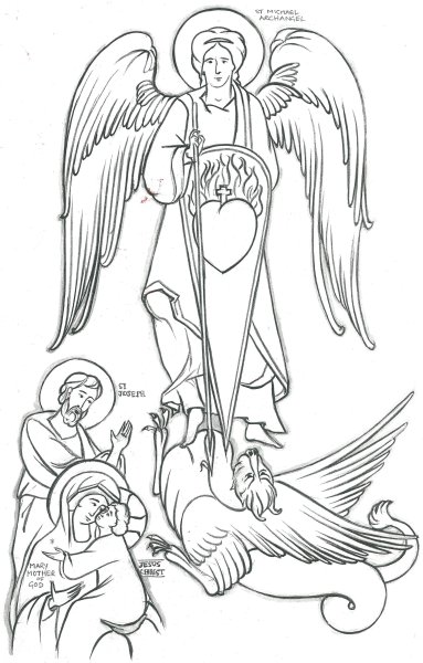 Прориси икон Архангелы