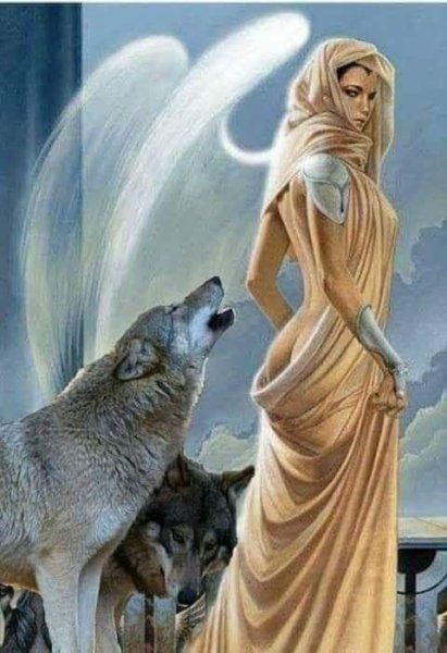 Девушка ангел и волк