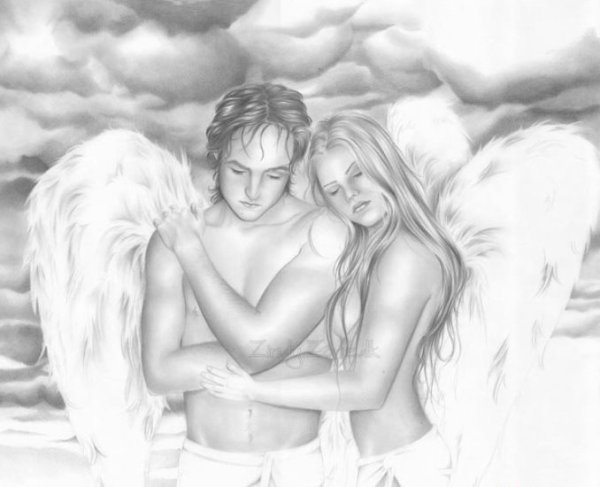 Рисунки ангелов любви