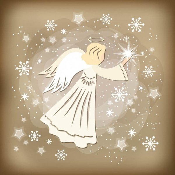 Рисуем Рождественского ангела