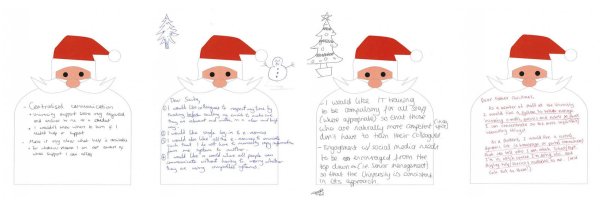 Письмо пожелание для Деда Мороза на английском языке