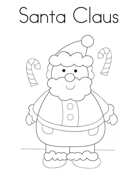 Santa Claus раскраска