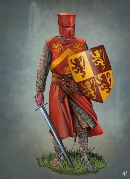 Средневековый рыцарь Англии 13 век