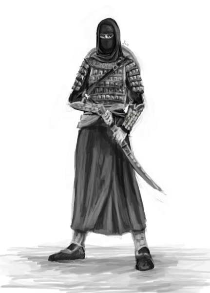Арабский воин с мечом
