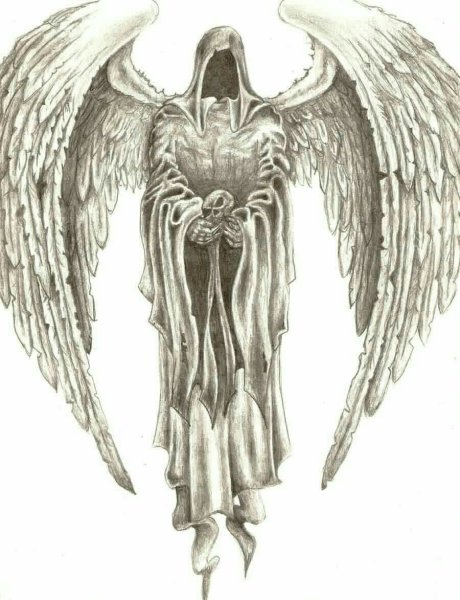 Эскиз ангела смерти Азраил